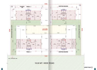 Image of 2160 Sq.ft 3 BHK Apartment / Flat for sale in Shivay Shivalik Celebration, Bhimrad, Surat for Rs. 11400000