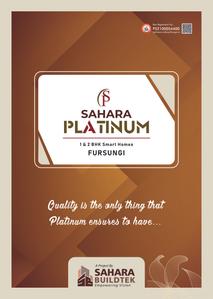 Image of 835 Sq.ft 2 BHK Apartment / Flat for sale in Sahara Platinum, Fursungi, Pune for Rs. 4500000