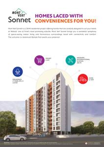Image of 910 Sq.ft 2 BHK Apartment / Flat for sale in Mont Vert Sonnet, Tathawade, Pune for Rs. 8000000