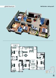 Image of 1916 Sq.ft 3 BHK Apartment / Flat for sale in Maze The Residence Phase 2, Sahara City Homes, Indore for Rs. 26100000