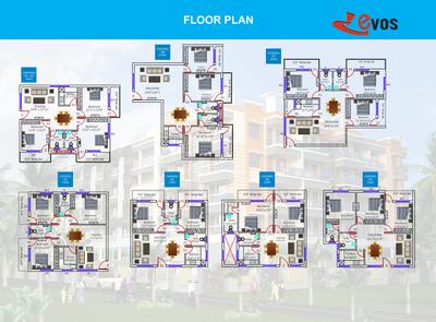 Image of 1587 Sq.ft 3 BHK Apartment / Flat for sale in Evos Palace, Patrapada, Bhubaneswar for Rs. 8500000