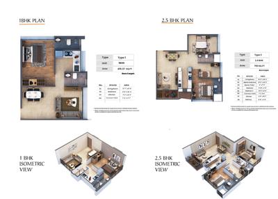 Image of 1237 Sq.ft 3 BHK Apartment / Flat for sale in Infinity Siddharth Nagar SIddhivinayak Chs Ltd, Goregaon West, Mumbai for Rs. 25000000