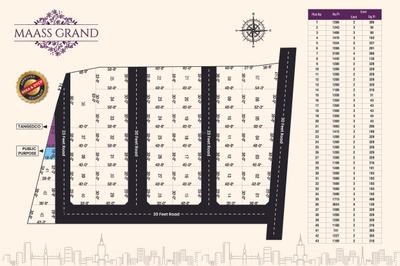Image of 435 Sq.ft Residential Plot / Land for sale in Maass Grand, Kurumbapalayam, Coimbatore for Rs. 2050000