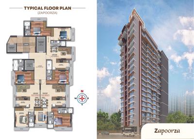 Image of 950 Sq.ft 2 BHK Apartment / Flat for sale in New India Hem Ratan Apartments And Kamlesh Apartments, Andheri East, Mumbai for Rs. 21100000