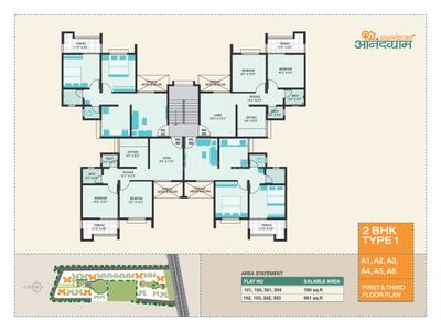 Image of 388 Sq.ft 1 RK Apartment / Flat for sale in Vastushodh Anandgram Wakhari, Wakhari, Pune for Rs. 850000