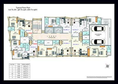 Image of 758 Sq.ft 2 BHK Apartment / Flat for sale in Pragati Revanta, Ghatkopar East, Mumbai for Rs. 15500000