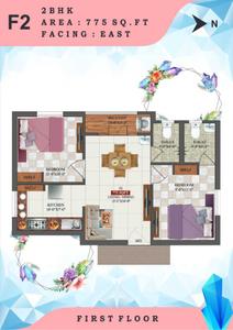 Image of 1069 Sq.ft 3 BHK Apartment / Flat for sale in AK Crystal, Anakaputhur, Chennai for Rs. 5700000