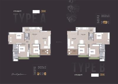 Image of 1350 Sq.ft 2 BHK Apartment / Flat for sale in Rashmi Riesen, Shela, Ahmedabad for Rs. 5900000