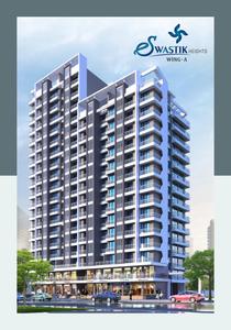 Image of 782 Sq.ft 1 BHK Apartment / Flat for sale in Swastik Heights Wing A, Bhayandar East, Mira Bhayandar for Rs. 7150000