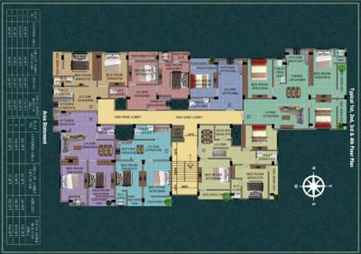 Image of 1010 Sq.ft 2 BHK Apartment / Flat for sale in Shivam Apartment, Baguiati, Kolkata for Rs. 5900000