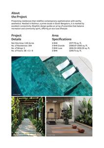 Image of 1248 Sq.ft 2 BHK Apartment / Flat for sale in Sobha Magnus, Kalena Agrahara, Bengaluru for Rs. 20400000