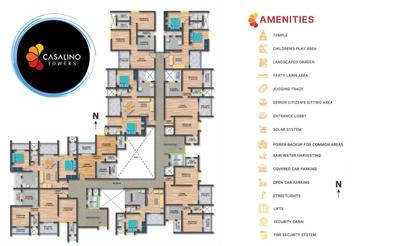Image of 907 Sq.ft 2 BHK Apartment / Flat for sale in Sai Casalino Towers, Handewadi, Pune for Rs. 5000000