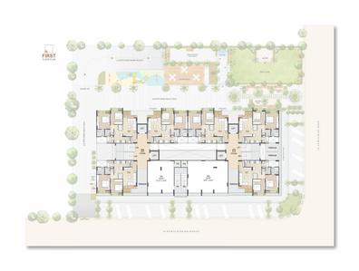 Image of 800 Sq.ft 2 BHK Apartment / Flat for sale in Ashwamegh Signature, Sargasan, Gandhinagar for Rs. 5800000