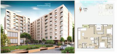 Image of 800 Sq.ft 2 BHK Apartment / Flat for sale in Shiv Shakti Shivalay Green, Ankhol, Vadodara for Rs. 2900000