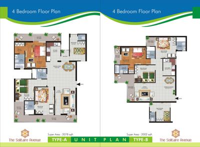 Image of 1745 Sq.ft 3 BHK Apartment / Flat for sale in UK Solitaire Avenue, GMS Road, Dehradun for Rs. 13500000