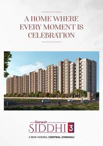 Image of 900 Sq.ft 2 BHK Apartment / Flat for sale in SB Patil Ganesh Siddhi Phase 3, Chikhali, Pune for Rs. 5500000