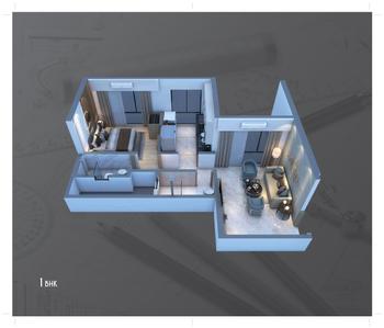 Image of 722 Sq.ft 2 BHK Apartment / Flat for sale in Crystal Hitendra Dhamm Shabha CHSL, Goregaon West, Mumbai for Rs. 16200000
