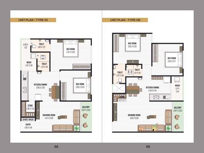Image of 1888 Sq.ft 2 BHK Apartment / Flat for sale in Shreel Vedant 98, GIDC Naroda, Ahmedabad for Rs. 4410000