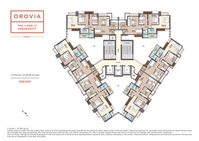 Image of 577 Sq.ft 1 BHK Apartment / Flat for sale in Vijay Orovia Phase 1, Hiranandani Estate, Thane for Rs. 7500000