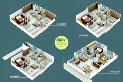 Image of 1075 Sq.ft 2 BHK Apartment / Flat for sale in Oakstone Lakeview, Varthur, Bengaluru for Rs. 12000000