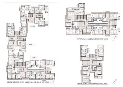 Image of 875 Sq.ft 2 BHK Apartment / Flat for sale in JSB Gokul Nakshatra, Virar West, Virar for Rs. 6589000
