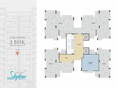 Image of 1737 Sq.ft 3 BHK Apartment / Flat for sale in Northern Skyline, Bhatha, Surat for Rs. 7800000