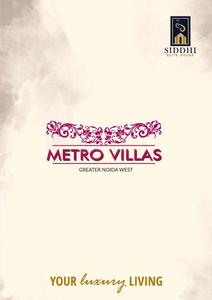 Image of 900 Sq.ft 3 BHK Duplex for sale in Siddhi Metro Villas, Noida Extension, Greater Noida for Rs. 10000000