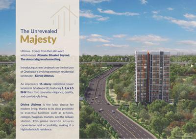 Image of 550 Sq.ft 1 BHK Apartment / Flat for sale in Divine Ultimus, Ghatkopar East, Mumbai for Rs. 11000000
