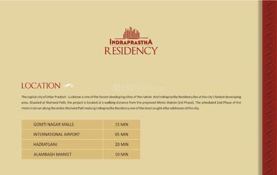 Image of 1447 Sq.ft 3 BHK Apartment / Flat for sale in Fairdeal Indraprastha Residency, Amausi, Lucknow for Rs. 9705758