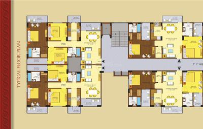 Image of 1447 Sq.ft 3 BHK Apartment / Flat for sale in Fairdeal Indraprastha Residency, Amausi, Lucknow for Rs. 9705758