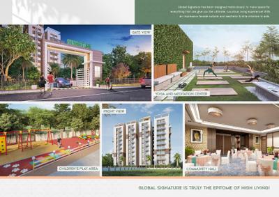 Image of 1248 Sq.ft 3 BHK Apartment / Flat for sale in Global Signature, Kahilipara, Guwahati for Rs. 7600000