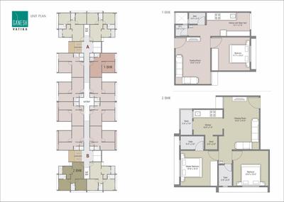 Image of 1044 Sq.ft 2 BHK Apartment / Flat for sale in Shiv Ganesh Vatika, Sabarmati, Ahmedabad for Rs. 6200000