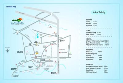 Image of 1490 Sq.ft 3 BHK Apartment / Flat for sale in Padmavati Lakeshore, Wakad, Pune for Rs. 8695200