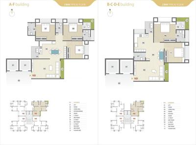 Image of 1450 Sq.ft 3 BHK Apartment / Flat for sale in Pioneer Dreams, New Althan, Surat for Rs. 7500000