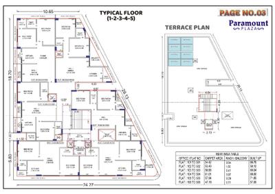 Image of 1315 Sq.ft 2 BHK Apartment / Flat for sale in Bhayani Paramount Plaza, Krishna Nagar, Bhavnagar for Rs. 6300000