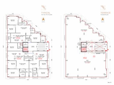 Image of 2183 Sq.ft 3 BHK Apartment / Flat for sale in D Phoenix Avenue, Adajan, Surat for Rs. 11500000