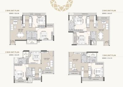 Image of 830 Sq.ft 2 BHK Apartment / Flat for sale in Tricity Crest, Panvel, Navi Mumbai for Rs. 9800000