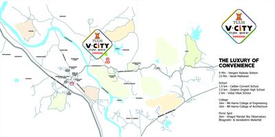 Image of 595 Sq.ft 1 BHK Apartment / Flat for sale in Raj Tulsi V City, Pashane, Thane for Rs. 1611000