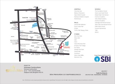 Image of 880 Sq.ft 2 BHK Apartment / Flat for sale in Srinivasa Srinis Urbane, Volagerekallahalli, Bengaluru for Rs. 7300000