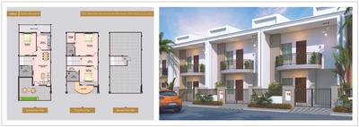 Image of 2050 Sq.ft 4 BHK Villa for sale in Sapphire Majestic, Jatkhedi, Bhopal for Rs. 12900000