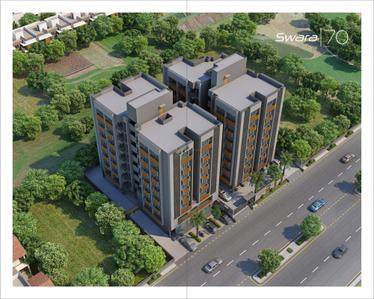 Image of 1494 Sq.ft 3 BHK Apartment / Flat for sale in Swara 70, New Ranip, Ahmedabad for Rs. 10000000