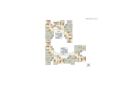 Image of 1885 Sq.ft 3 BHK Apartment / Flat for sale in Paradise Sai Sapphire, Ulwe, Navi Mumbai for Rs. 17500000