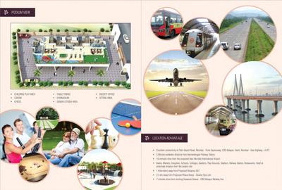 Image of 1150 Sq.ft 2 BHK Apartment / Flat for sale in Hiray Oleander, Ulwe, Navi Mumbai for Rs. 8500000
