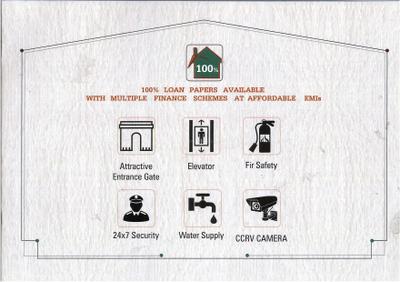 Image of 1100 Sq.ft 2 BHK Apartment / Flat for sale in S M Raj Heritage Phase I, Godadara, Surat for Rs. 3200000