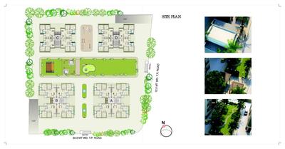 Image of 1850 Sq.ft 3 BHK Apartment / Flat for sale in Popular Paradise, Gota, Ahmedabad for Rs. 7200000