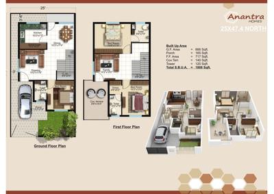 Image of 1600 Sq.ft 3 BHK Independent House for sale in Tiwari Anantra Homes Phase 2 by Tiwari Builders, Matiyari, Lucknow for Rs. 7500000