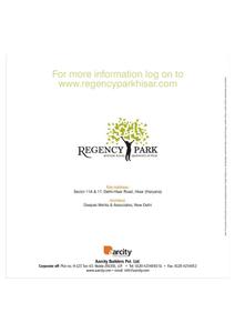 Aarcity Regency Park Brochure 11