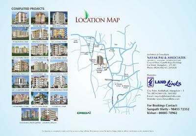 Image of 1220 Sq.ft 2 BHK Apartment / Flat for sale in Land Royal Palm, Kodailbail, Mangalore for Rs. 8500000