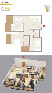 Image of 1600 Sq.ft 3 BHK Apartment / Flat for sale in Real Prabhu Krishna Embrace, Rajendra Nagar, Indore for Rs. 10300000