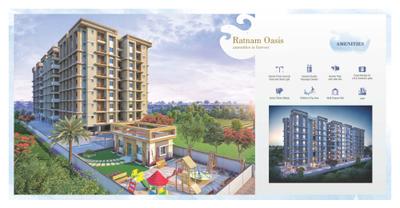 Image of 817 Sq.ft 3 BHK Apartment / Flat for sale in Ratnam Oasis, Waghodia Road, Vadodara for Rs. 4551000